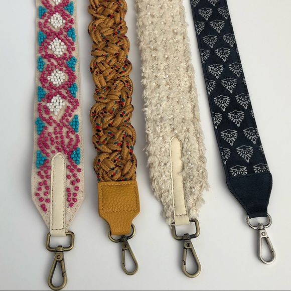 HP! Anthropologie Golden Woven Bag Strap NWT - Picture 3 of 6